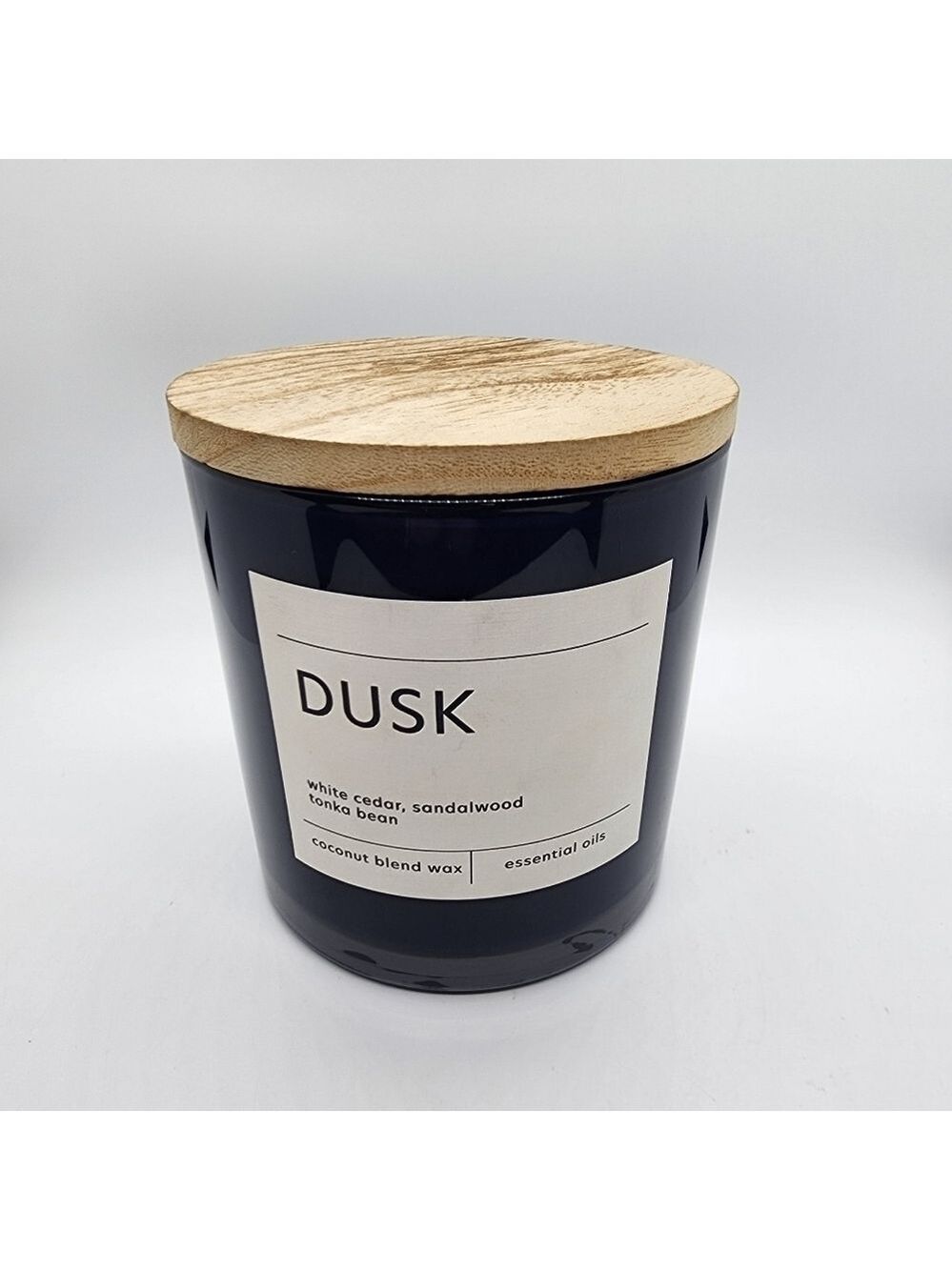 NEW Kirkland's 24oz 3 wick DUSK Scented Candle essential oils coconut blend wax